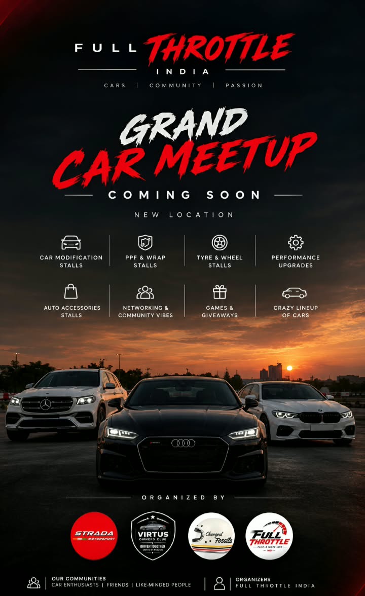 Full Throttle India – Grand Car Meetup 🏎️🔥
