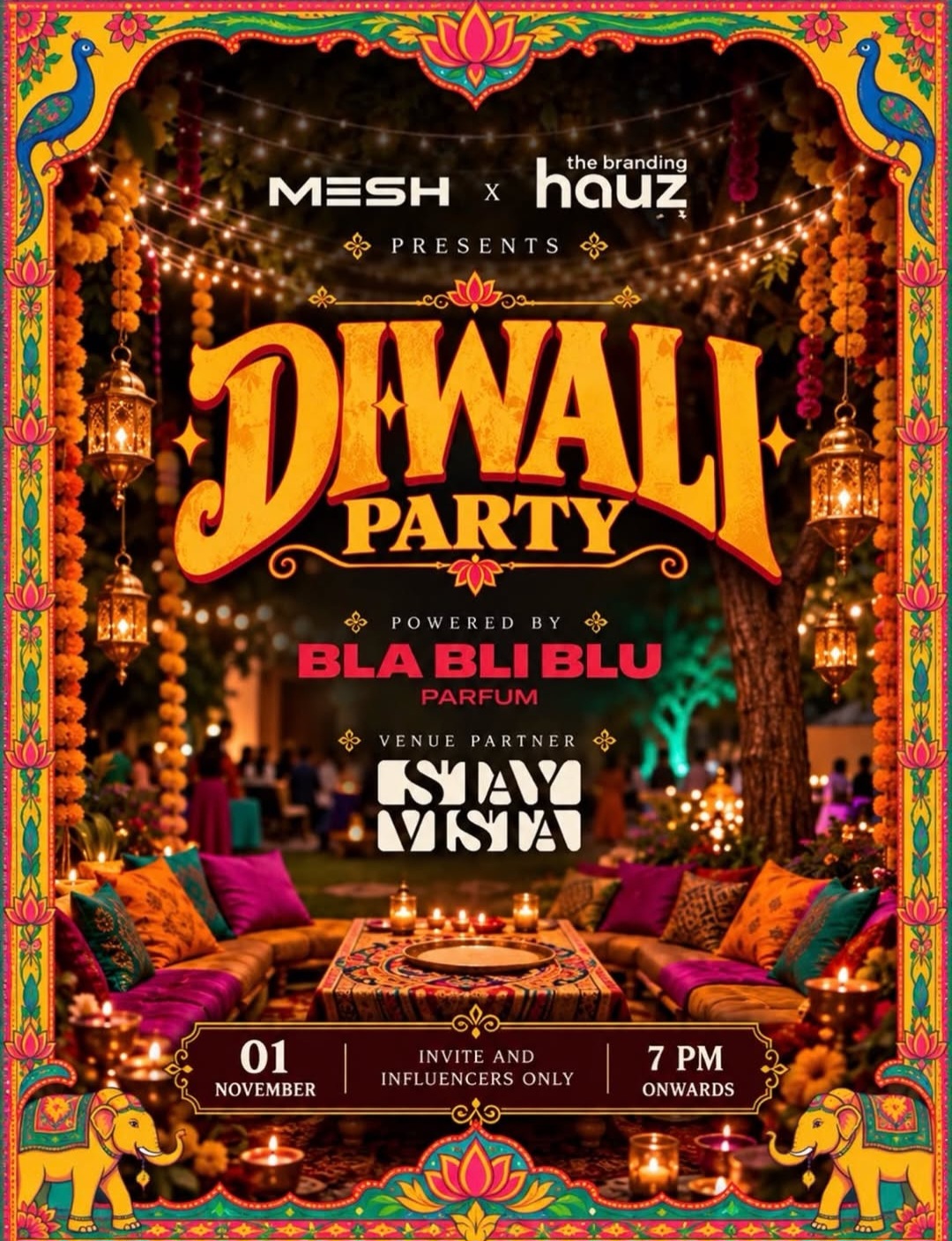 Diwali Party – A Night of Lights, Luxury & Celebration 🪔✨